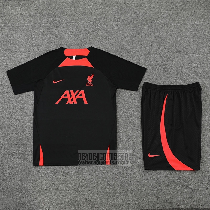 Chandal del Liverpool Manga Corta 2022-2023 Negro - Pantalon Corto